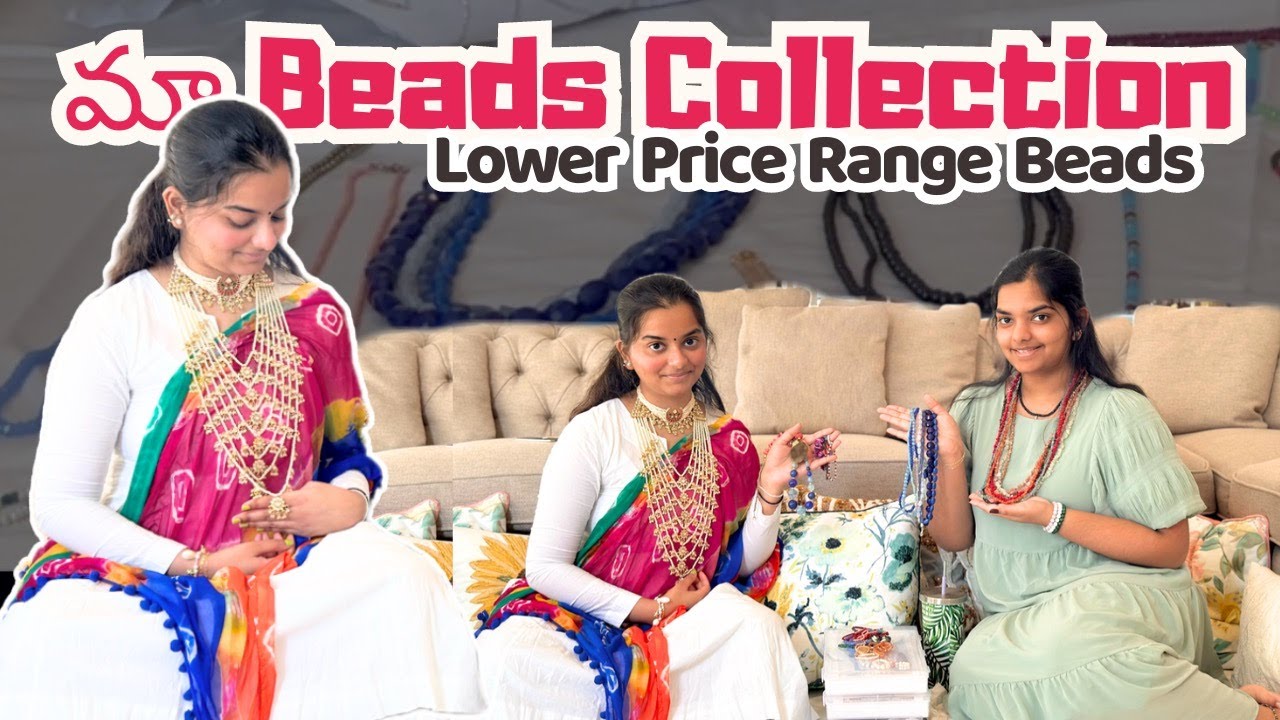maa beads collection: affordable range|| Telugu Vlogs in USA || Part One of Two || English Subs||A&C