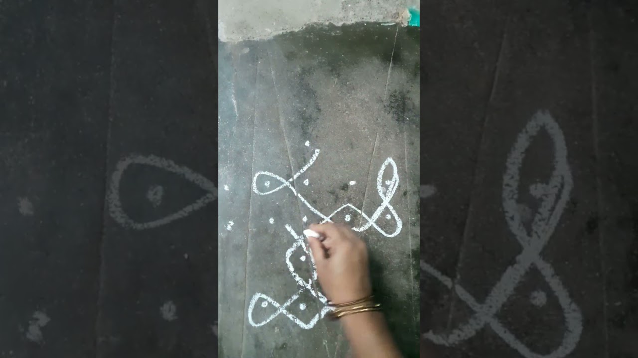 💁‍♀️vilakku kolam 👍🙏#rangoli #shortsviral #muggulu #youtubeshorts #shortsfeed #easyrangoli