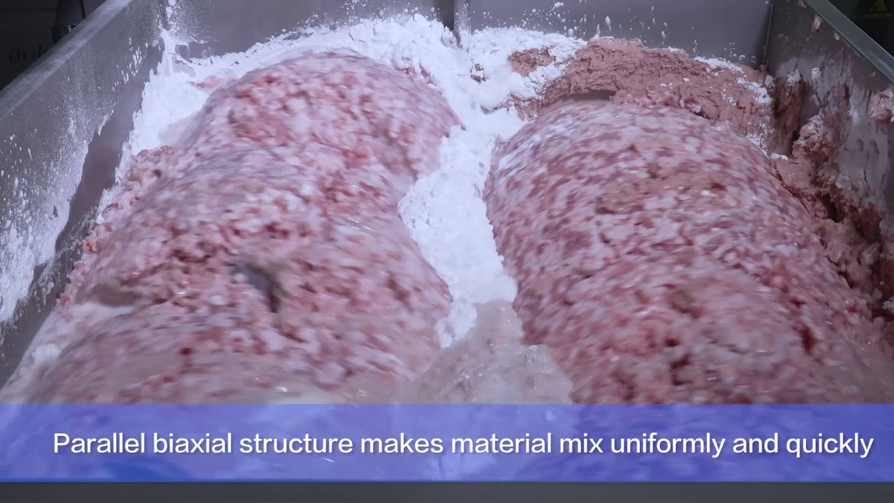 Vacuum meat mixer machine