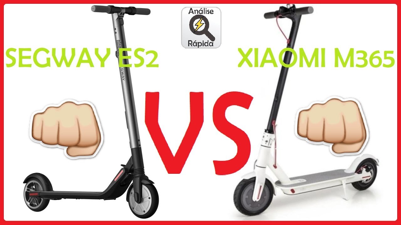 BATALHA!!! Xiaomi M365 VS Ninebot Segway ES2, Quem ganha?? - Análise Rápida - Brasil - PT BR