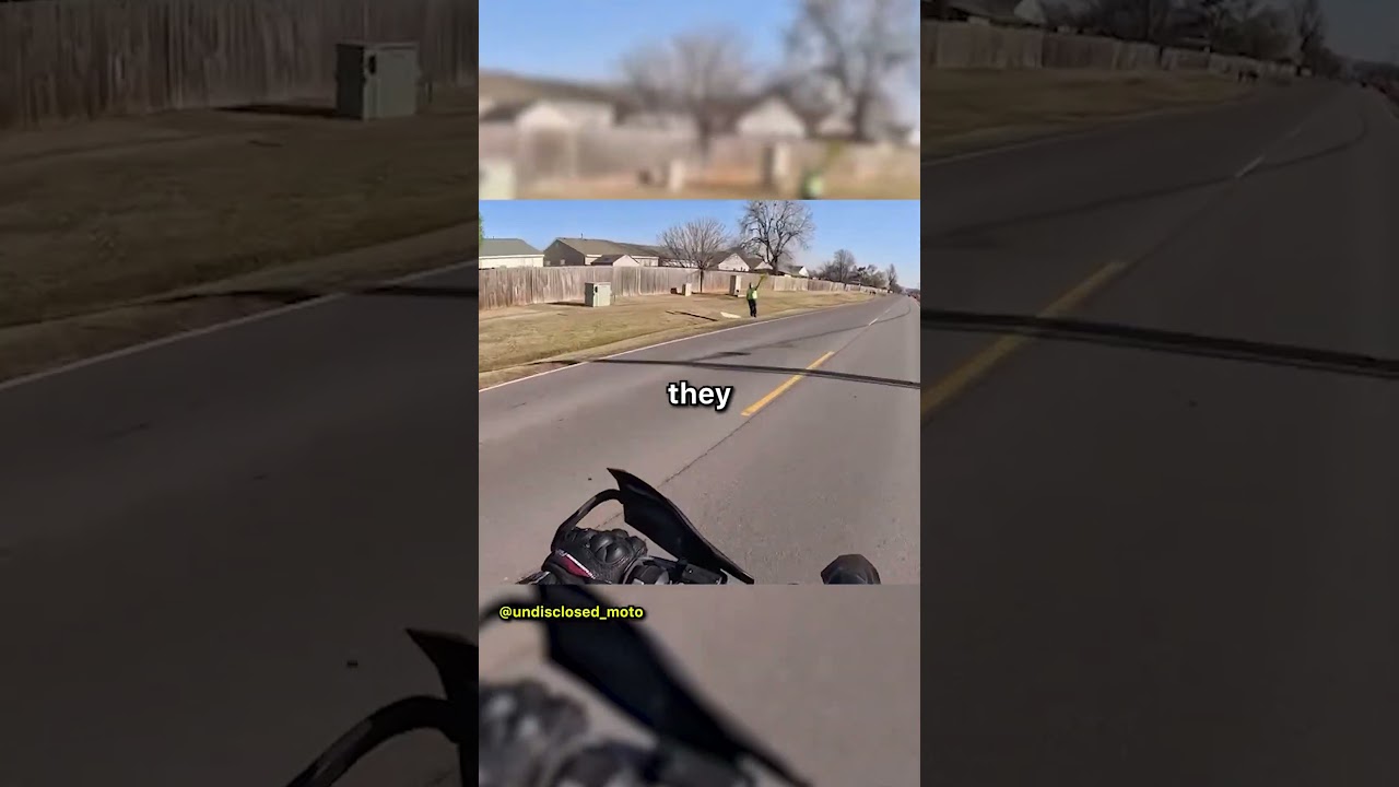 Biker Revs Engine At Wrong Protest
