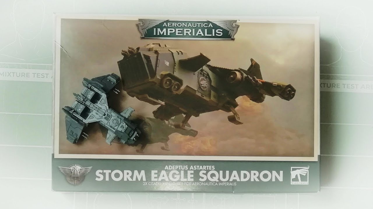 Aeronautica Imperialis: Adeptus Astartes Storm Eagle Squadron. Unboxing