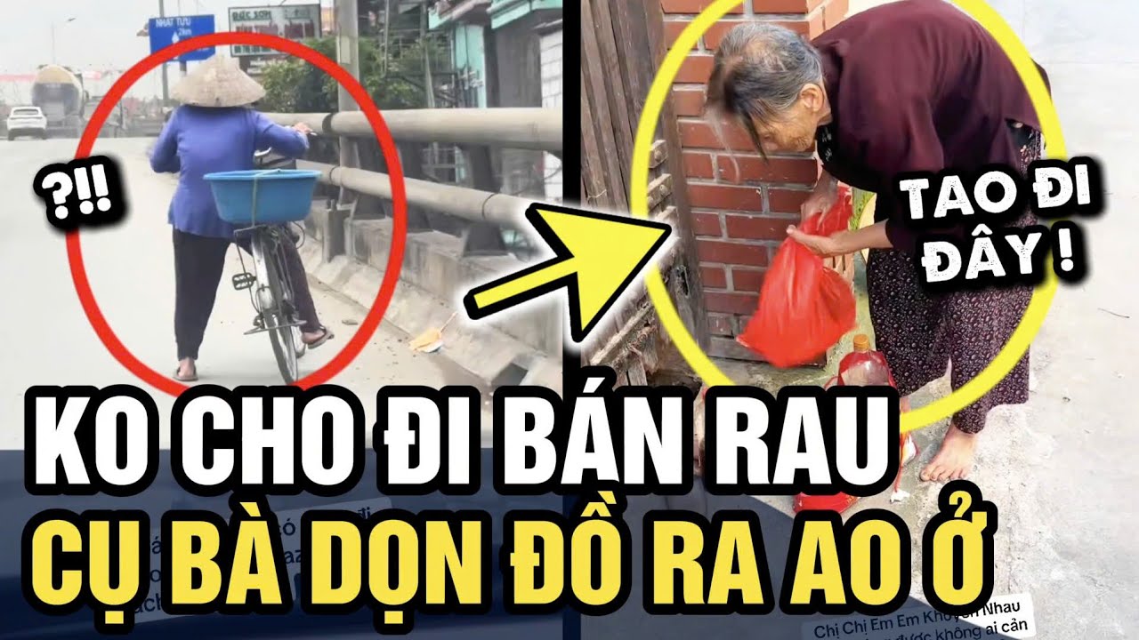 Bị con cháu NGĂN CẢN ĐI BÁN RAU, cụ bà U90 đòi RA AO Ở | Tin 3 Phút