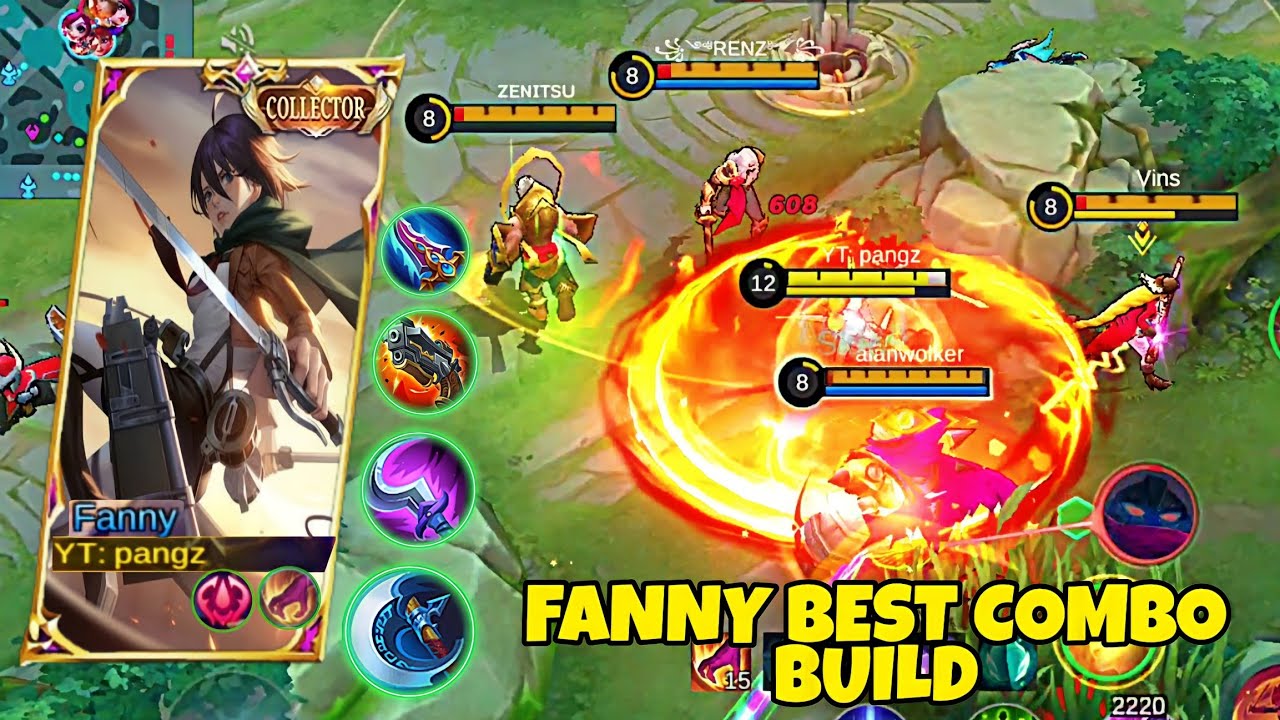 FANNY BEST COMBINATION DAMAGE 🔥 NO PICKING TANK NO PROBLEM | FANNY HACK DAMAGE | MLBB