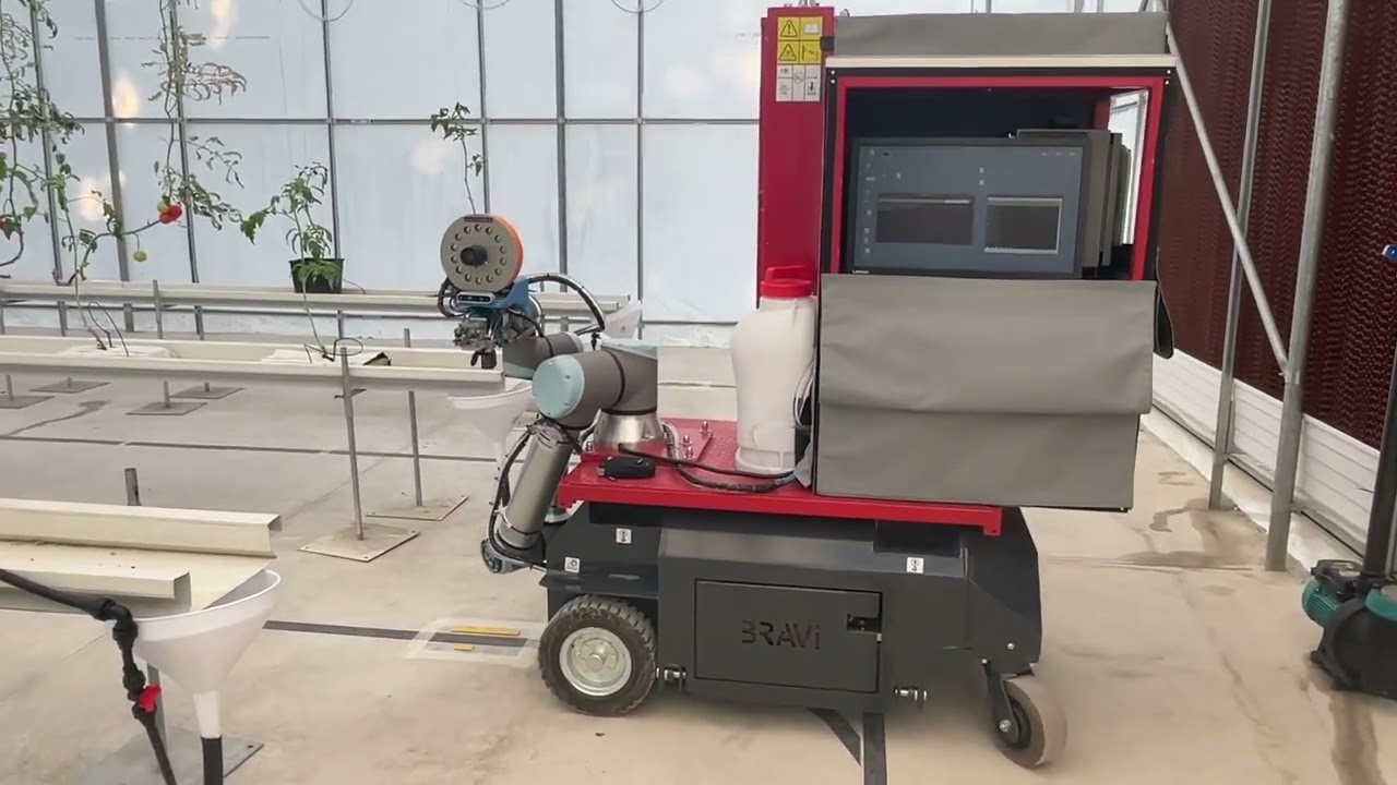 Autonomous greenhouse robot developed at CSRL (SOUP project)