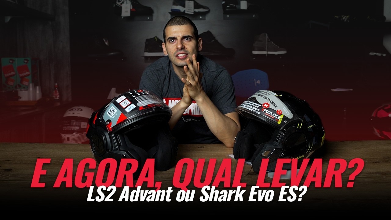 LS2 Advant vs. Shark Evo ES: Qual CAPACETE MODULAR Vale Mais a Pena? | MOTOSPRINT TV
