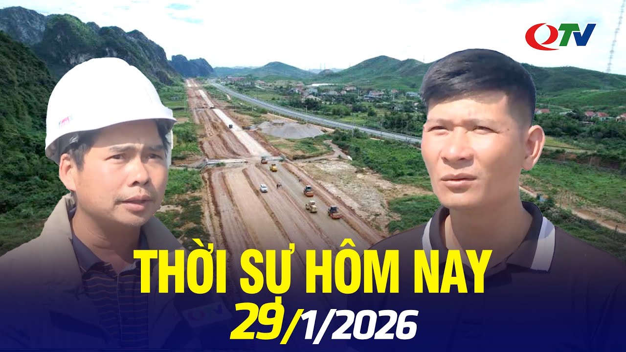 Thời sự hôm nay 29/1: Hoàn thành đường nối tỉnh lộ 342 với QL279 trước Tết