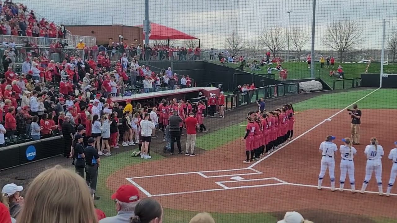 Nebraska Softball vs. Creighton Starting Lineups Player Intro's Jordy Bahl