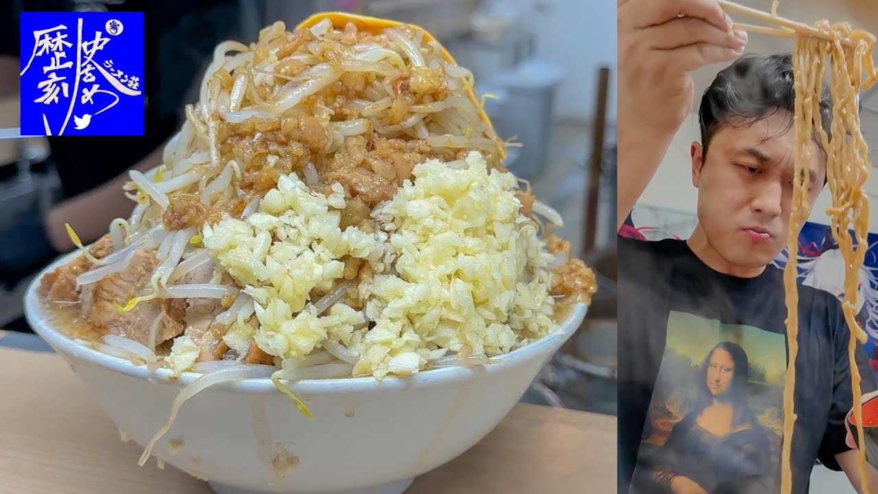 【歴史を刻め】関西最強の二郎系ラーメンで「豚ラーメン全マシマシ」をドカ食いしまくる！！【らぁめんが好きすぎる人ゆーきさんコラボ】