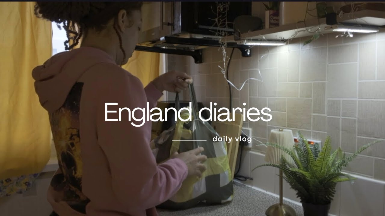 vlog | living in a small England apartment 