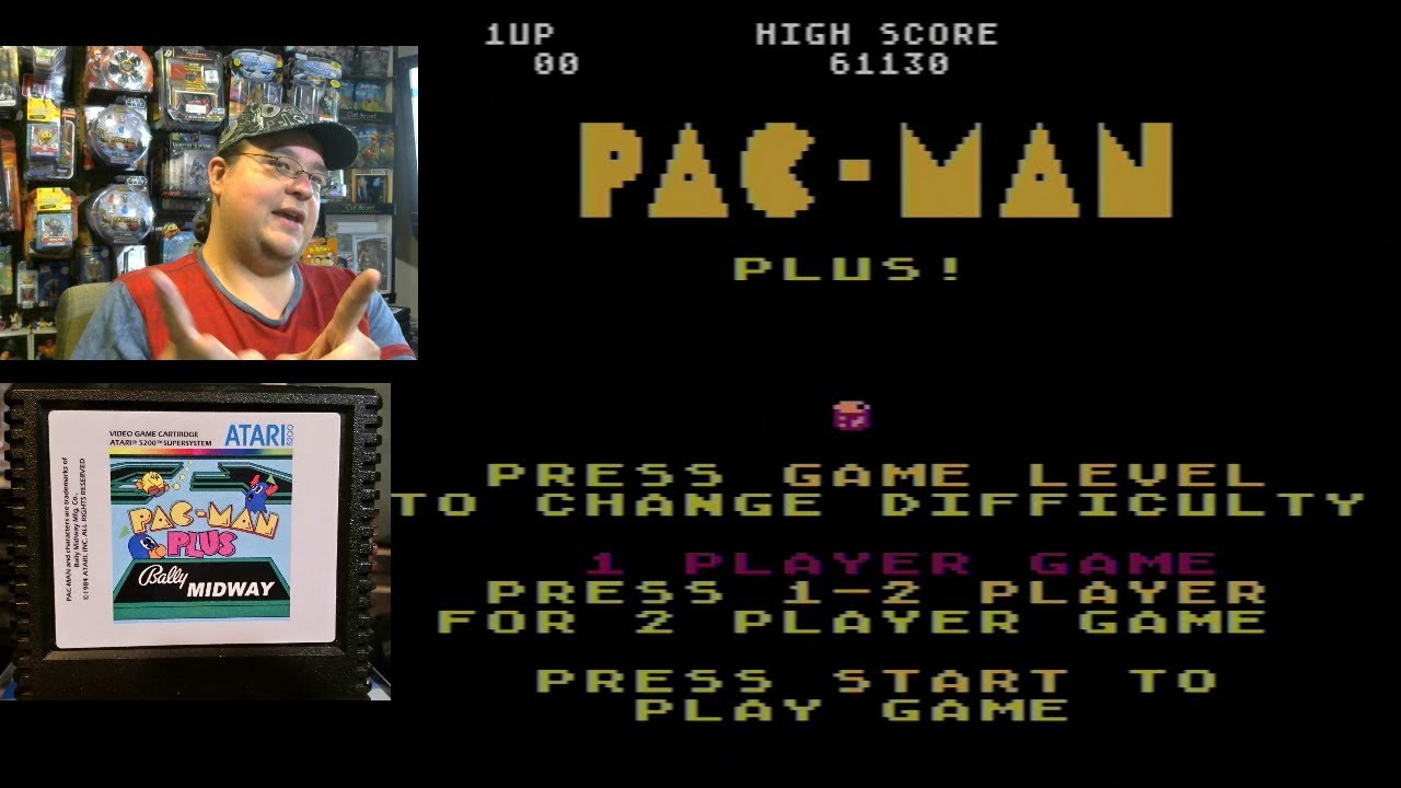 Pac-Man Plus for Atari 5200 - game play