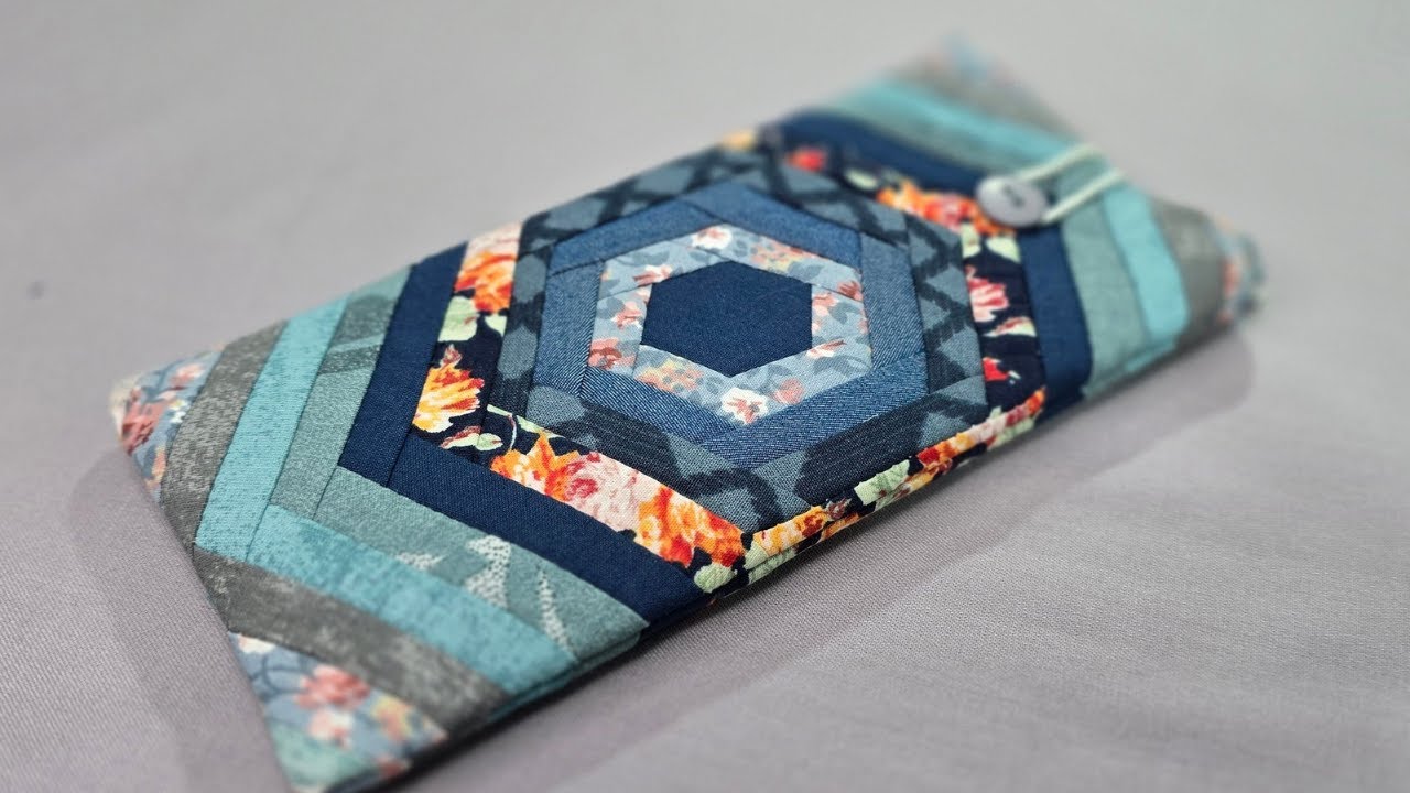 Patchwork idea/sewing project with scraps of 2 cm fabric