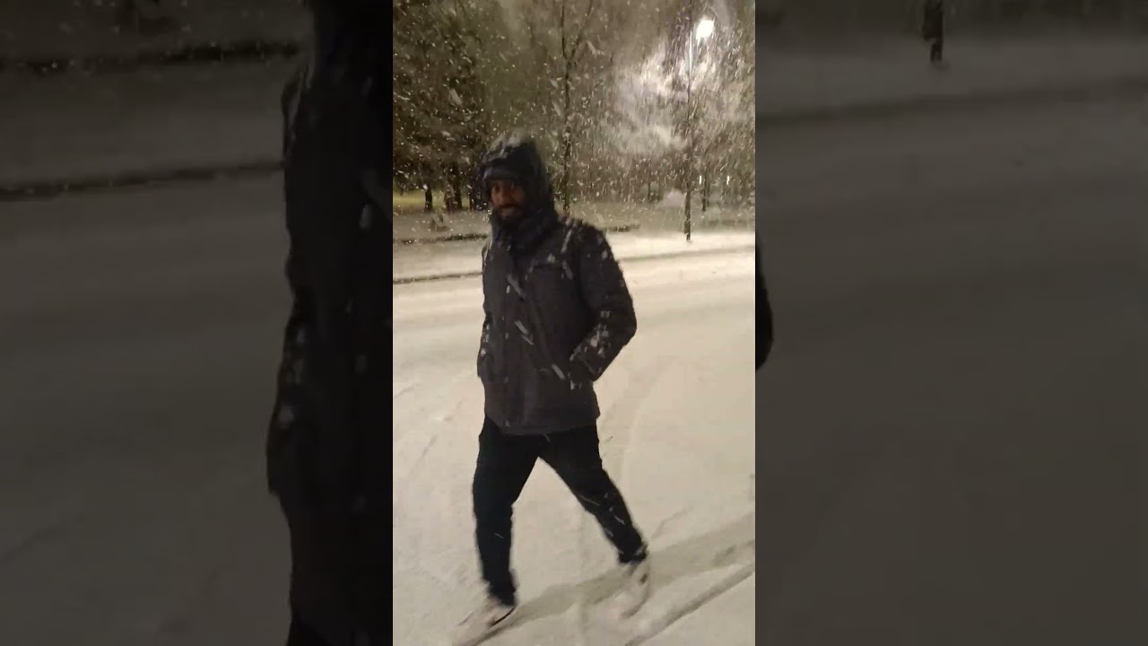 Snowfall in Sweden #helsingborg #sweden #snowfall