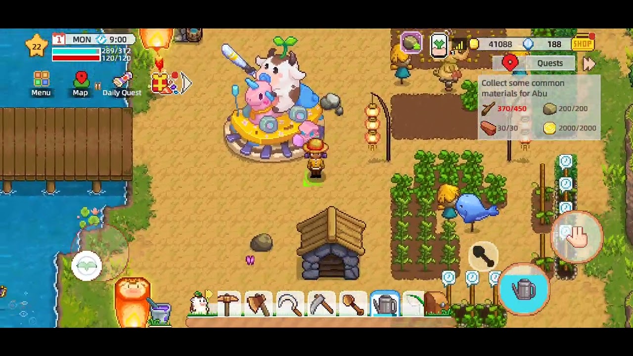 Harvest Town Gameplay / no commentary for sleep, study or work| Year 1, Summer beginning