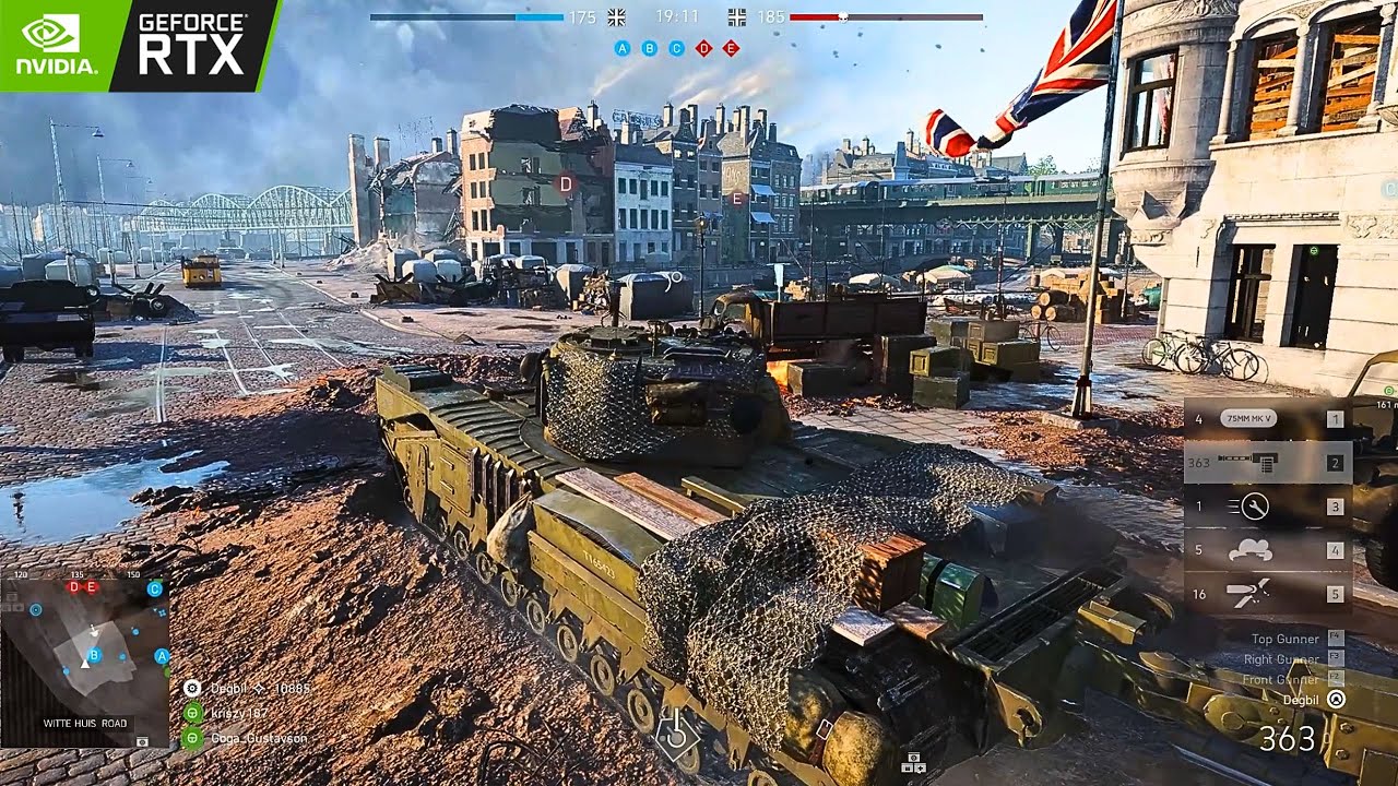 Battlefield V - Churchill Crocodile Perfect Match [30-0] | RTX Ultra