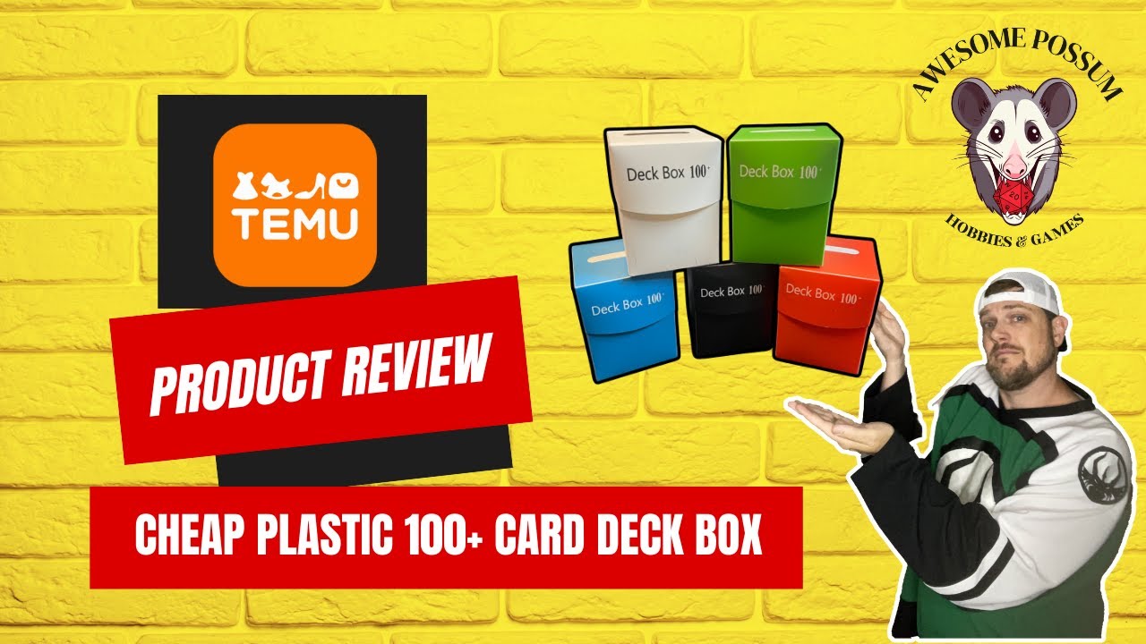Temu Cheap Plastic Deck Box Unboxing & Review | Affordable Storage for 100+ card Decks