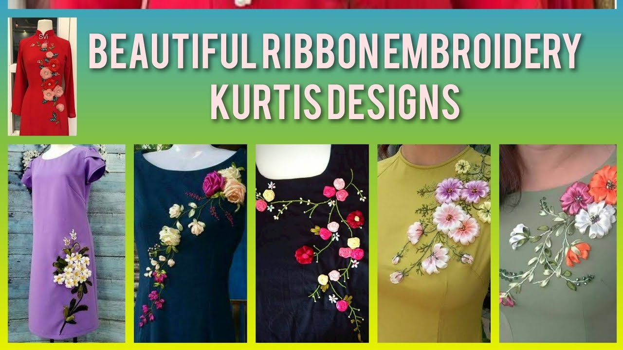 Beautiful  Ribbon  Embroidery Kurt's Designs 2024