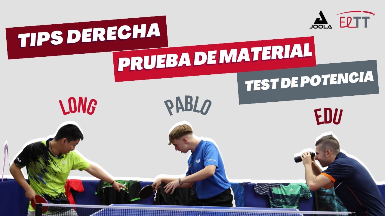 Prueba de material Joola y Tips de derecha con Pablo Dominguez
