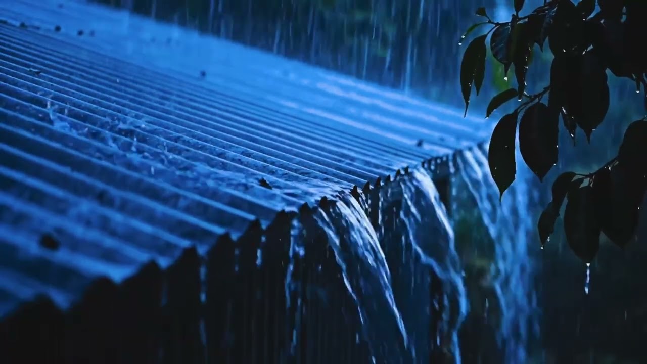 Calming Night Rain ASMR Sounds for Sleeping, Soft Rain to Ease Stress and Insomnia at Night 208