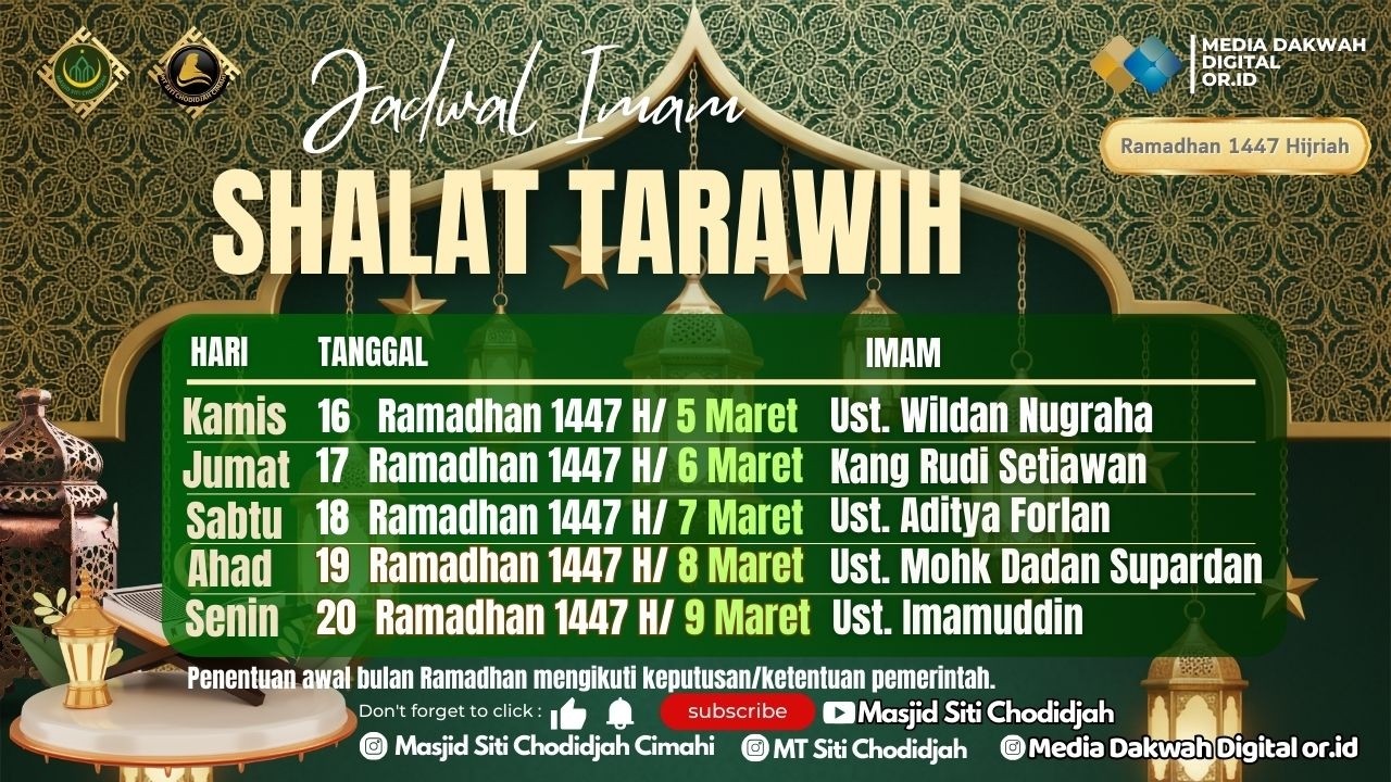 SHALAT Qiyamullai - 26 Ramadan 1447 H | #masjidsitichodidjahcimahi