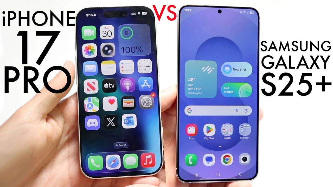 iPhone 17 Pro против Samsung Galaxy S25 Plus! (Сравнение) (Обзор)
