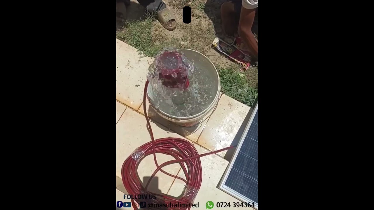 “400W Solar Pump Test 