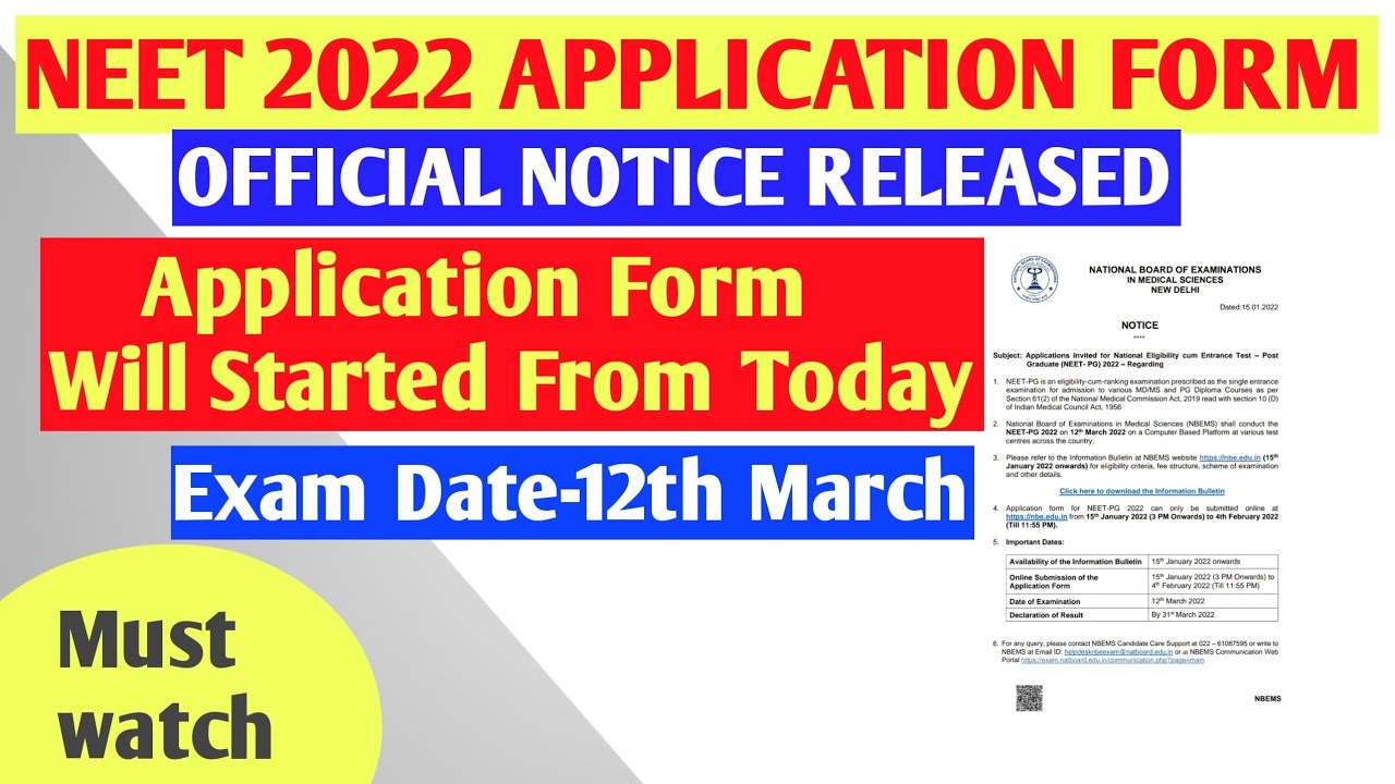 Neet 2022 Exam date Announced | neet pg latest news | neet pg 2022 latest news | neet pg 2020