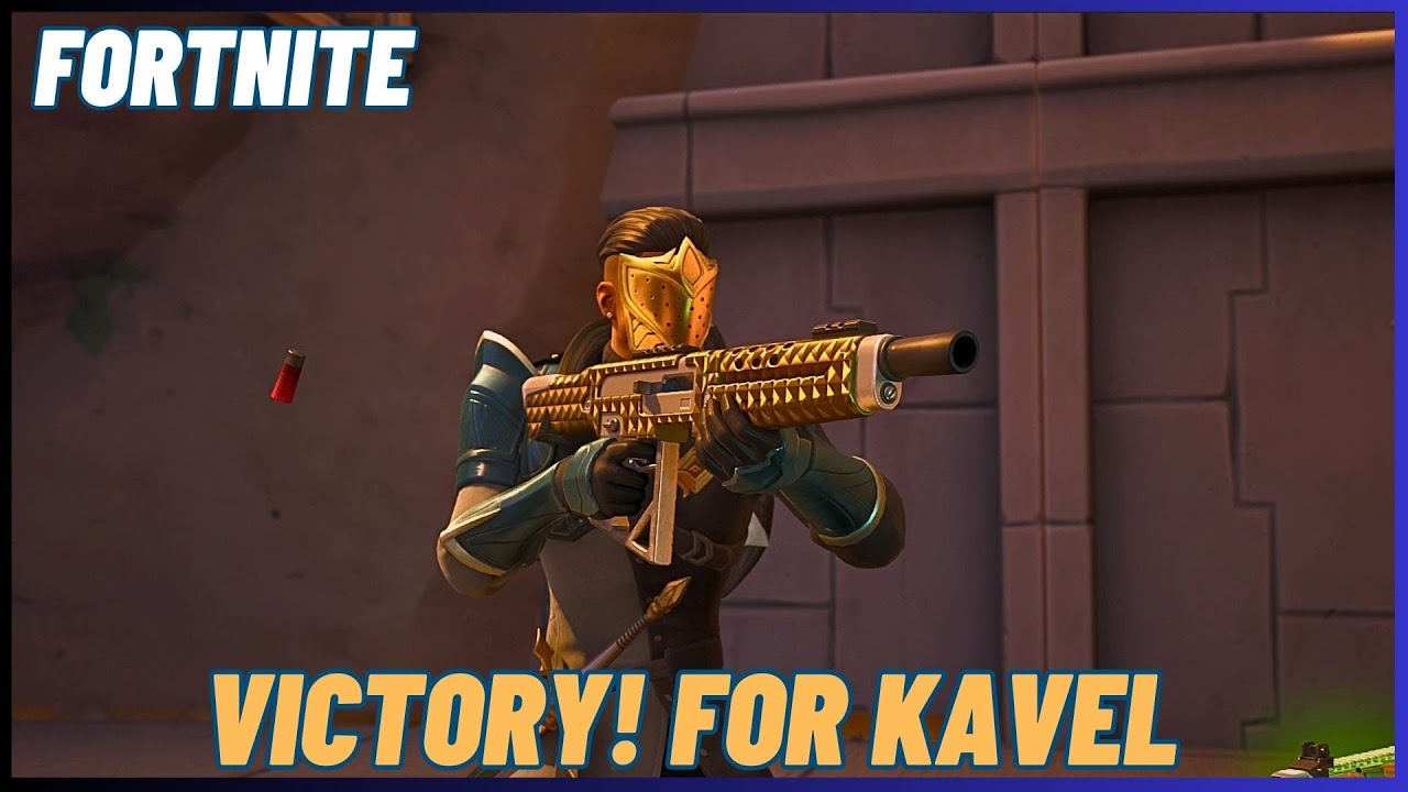 Victory! for Kavel in a FORTNITE Solo Match.