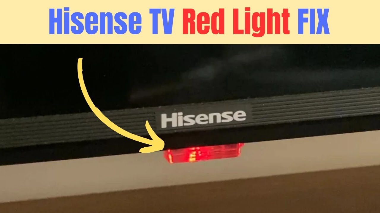 Hisense TV Red Light Flashing? Here’s What to Do