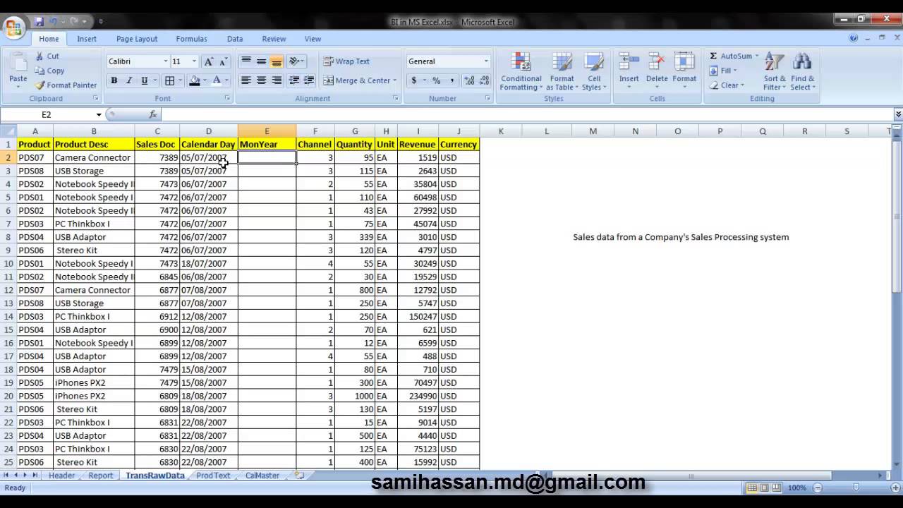 Data Reconciliation and MIS Reporting using a Spreadsheet (MS Excel)