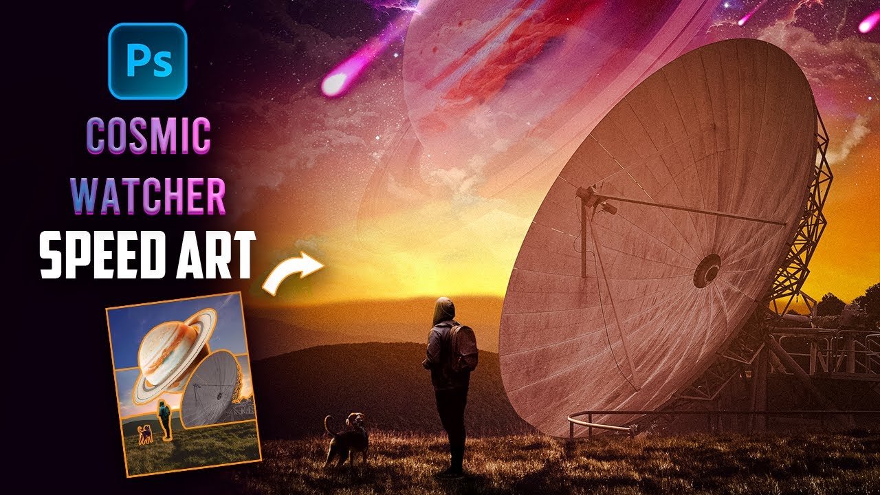 Photoshop Speed Art: Building a Surreal Sci-Fi World in Minutes