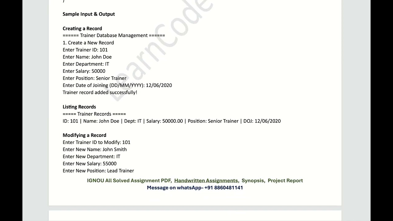 MCSL 205 Solved Assignment Jan 25 July 26  PGDCA NEW 1st Sem IGNOU Assignment Solutions 2026