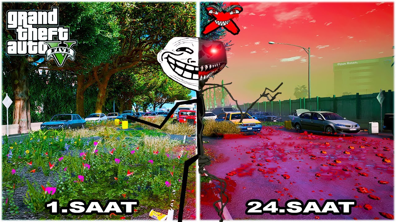 TROLLFACE AMA HER SANİYE BAKTERİ X VÜCUDUNA YAYILIYOR! - GTA 5