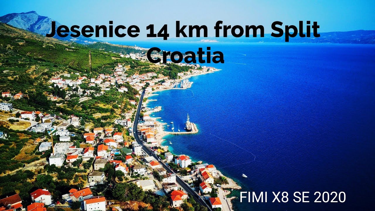 Jesenice 14 km from Split Croatia from drone FIMI X8 SE 2020 Jesenice Chorwacja