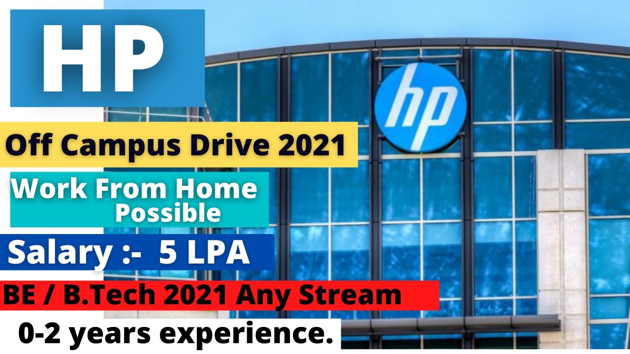 HP Off-Campus Drive 2021 | 2020/19!! | HP hiring 2021 freshers