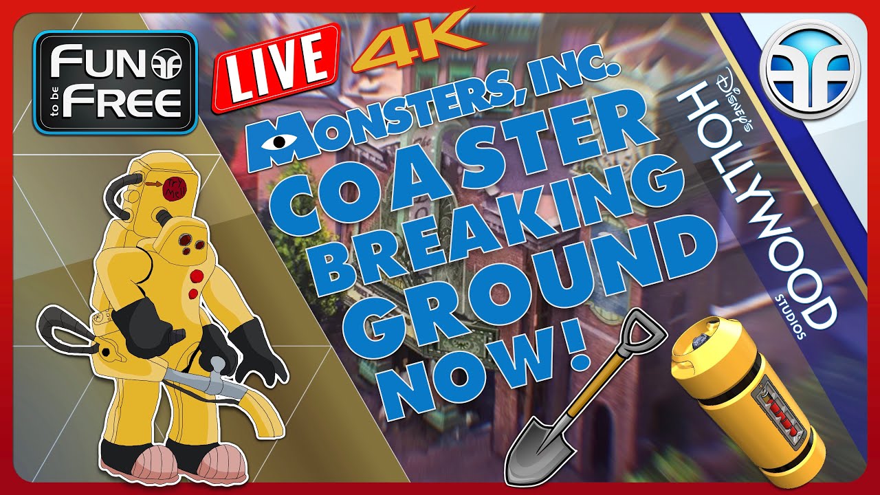 🔴 4K LIVE: Disney World Construction Update - Monsters Inc Coaster Breaking Ground NOW!