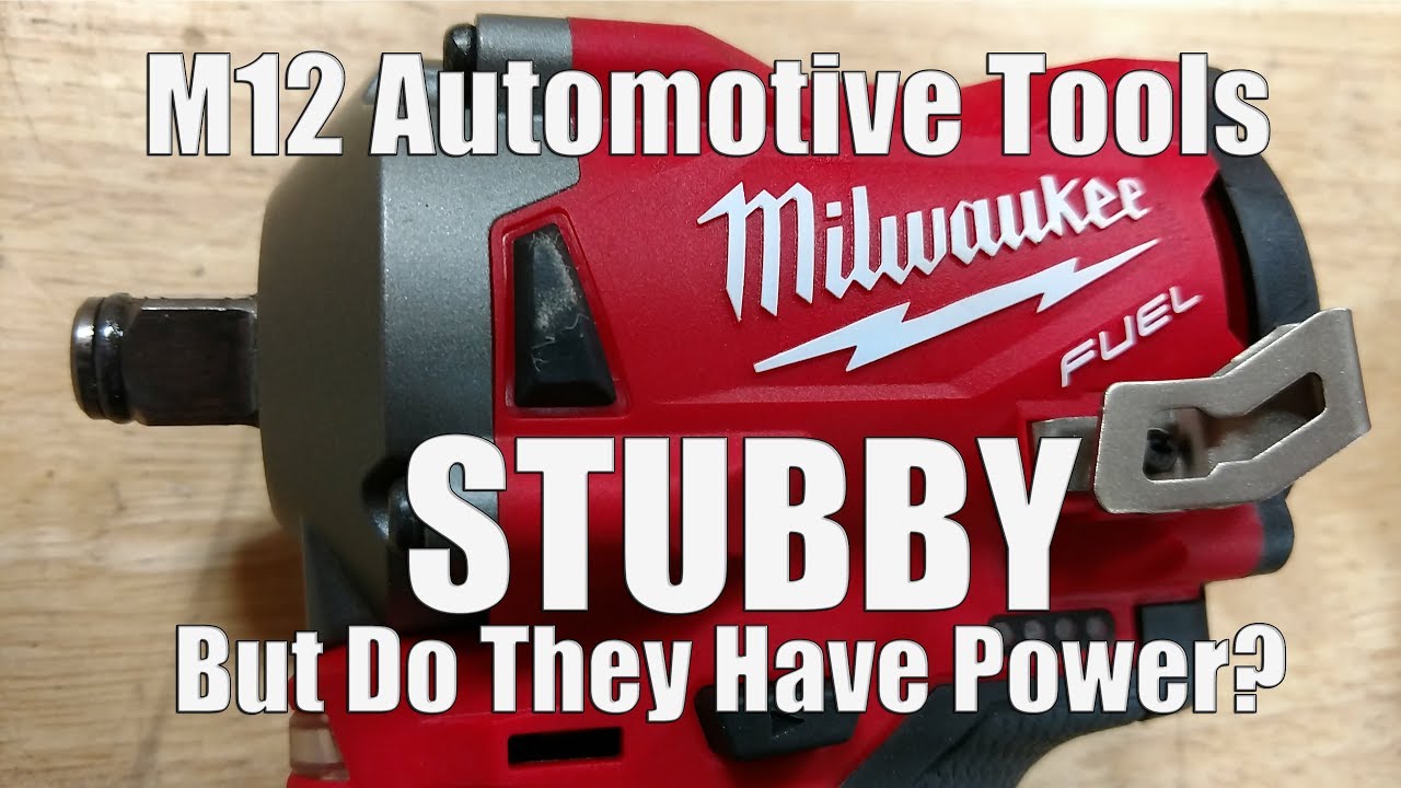 Milwaukee M12 FUEL Stubby Impact Wrenches in 1/2