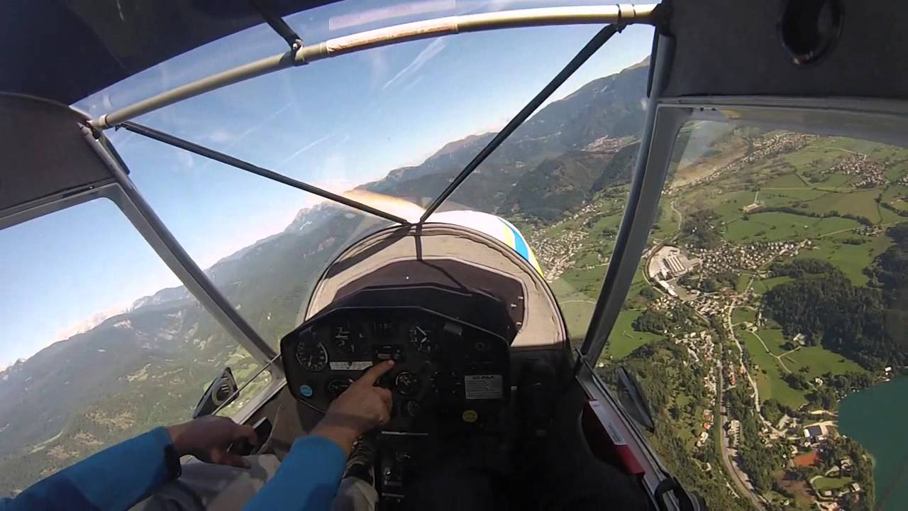 Flying with airplane Storch Jabiru