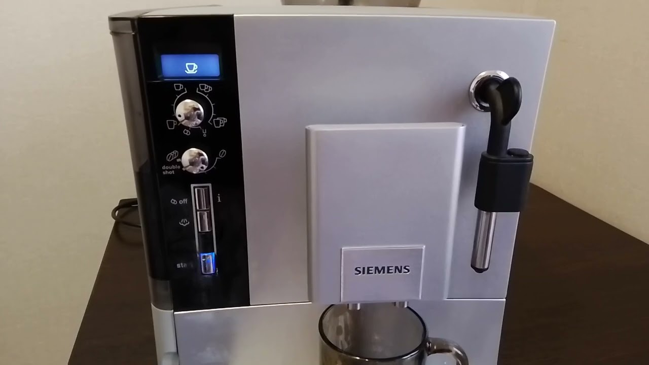 Кофеварка Siemens EQ5 Macchiato пример работы