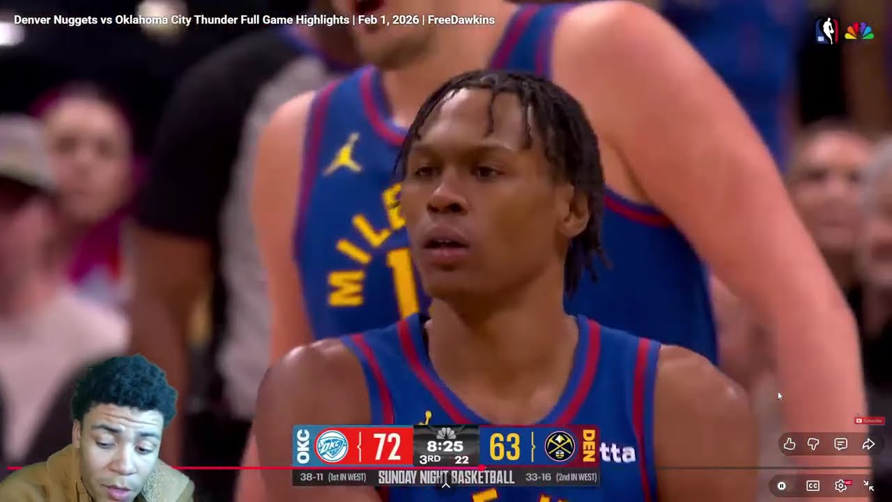 REACTING TOO Nuggets vs Thunder Full Game Highlights | Feb 1, 2026 | FreeDawkins