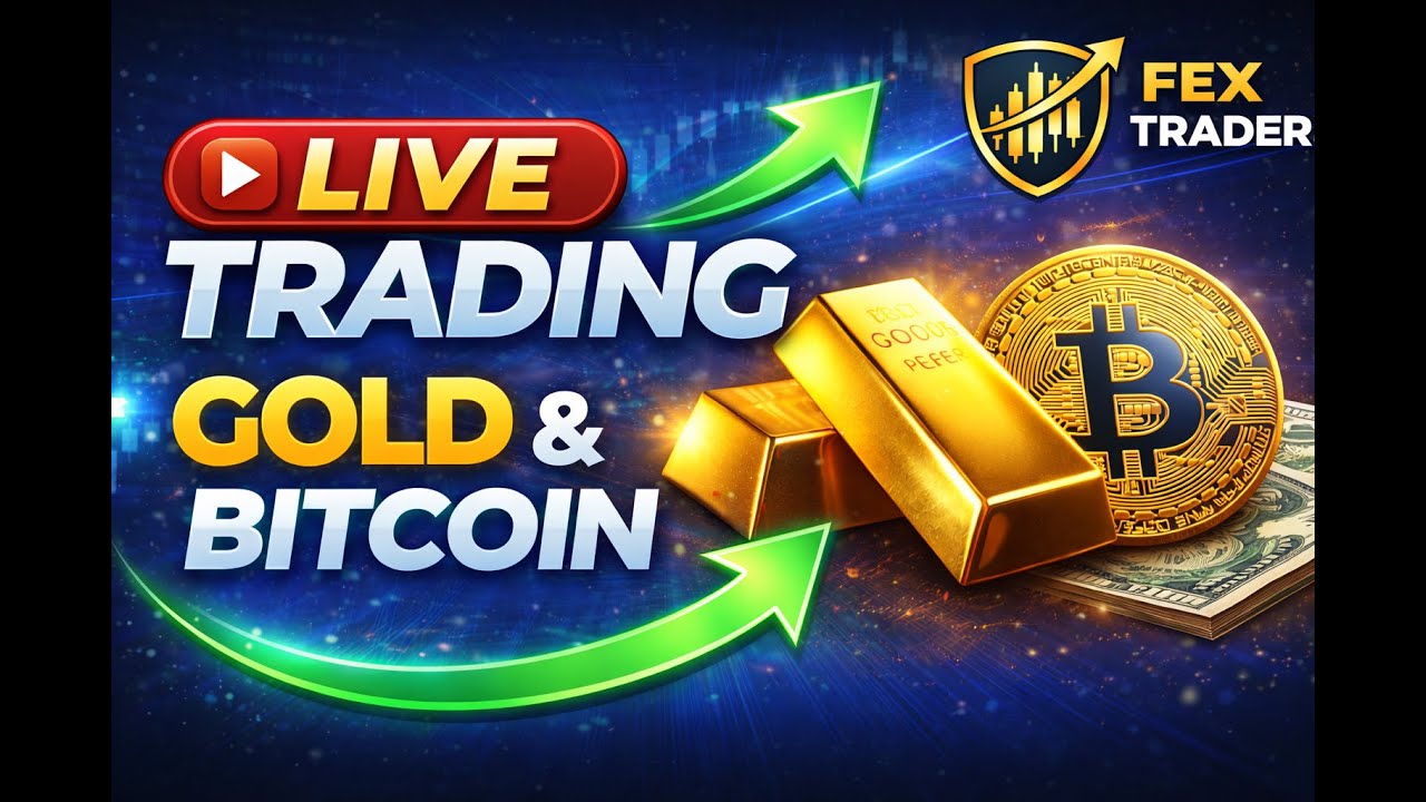 Gold & BTC LIVE 🔥 | Big Moves Incoming? | Live Trading | Fex Trader