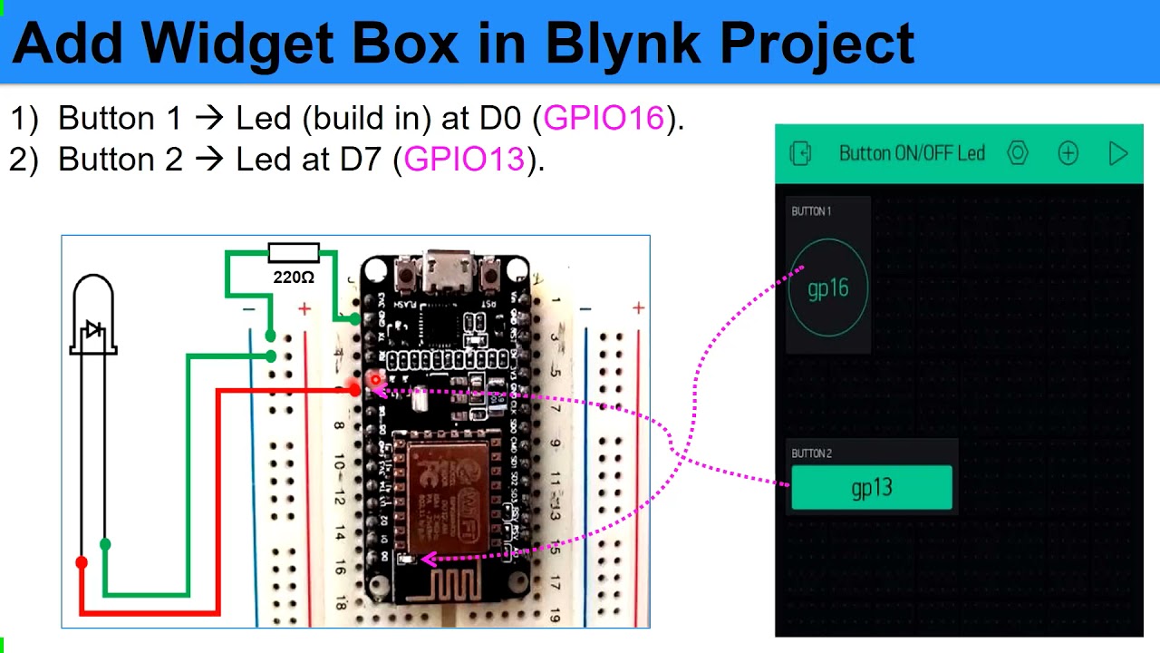Blynk for Beginners - Installation Setup & Getting Started with NodeMCU ESP8266