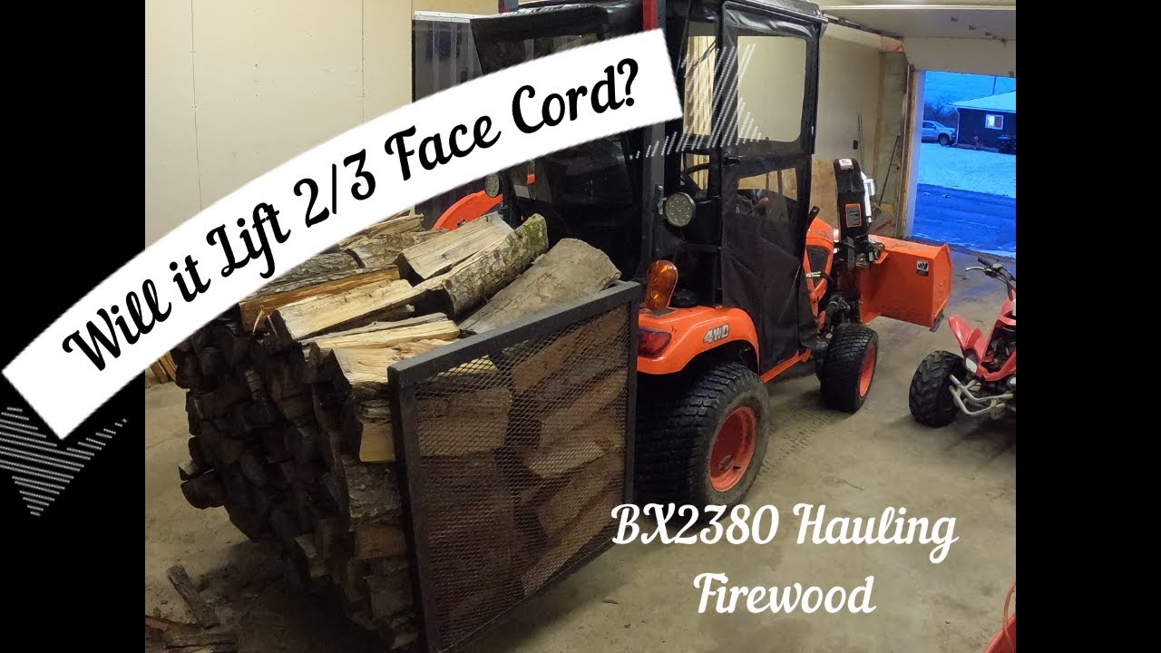 Kubota BX2380 Makes Moving Firewood Easy!