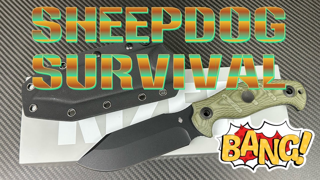 Kizer Sheepdog Survival fixed blade knife ! 