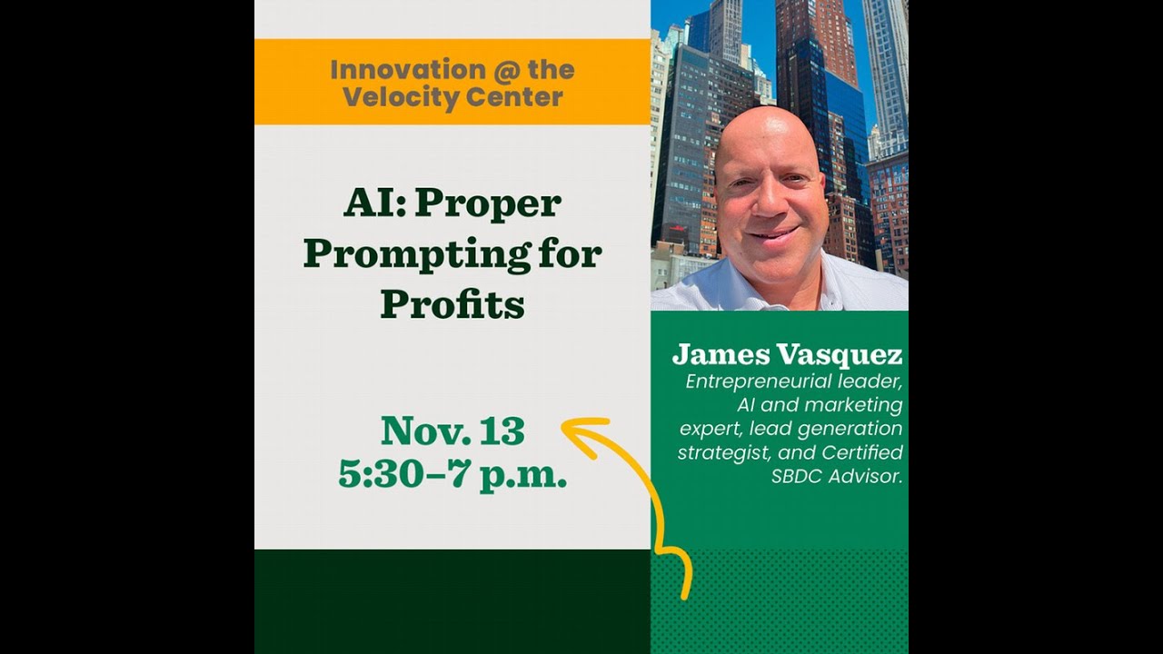 Innovation @ the Velocity Center – AI: Proper Prompting for Profits
