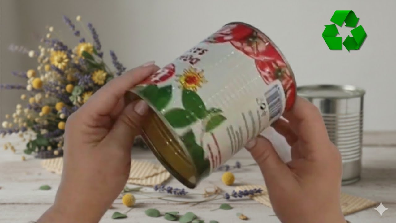 DIY ♻️ Don't Throw It Away! 🥫 How to Make Amazing Home Decor from Tin Cans ✨
