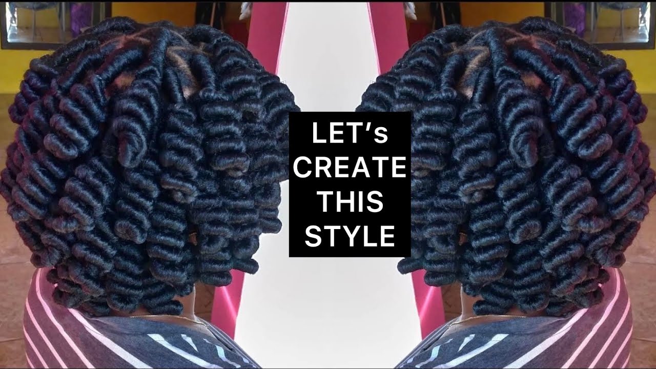 How to create Hanging Bantu Knots Inspired by @jahairsalon9931