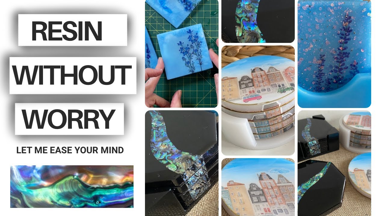 Don’t be SCARED! 🫣How to be equipped with RESIN Cover Ups. 3 RESIN COASTER SETS