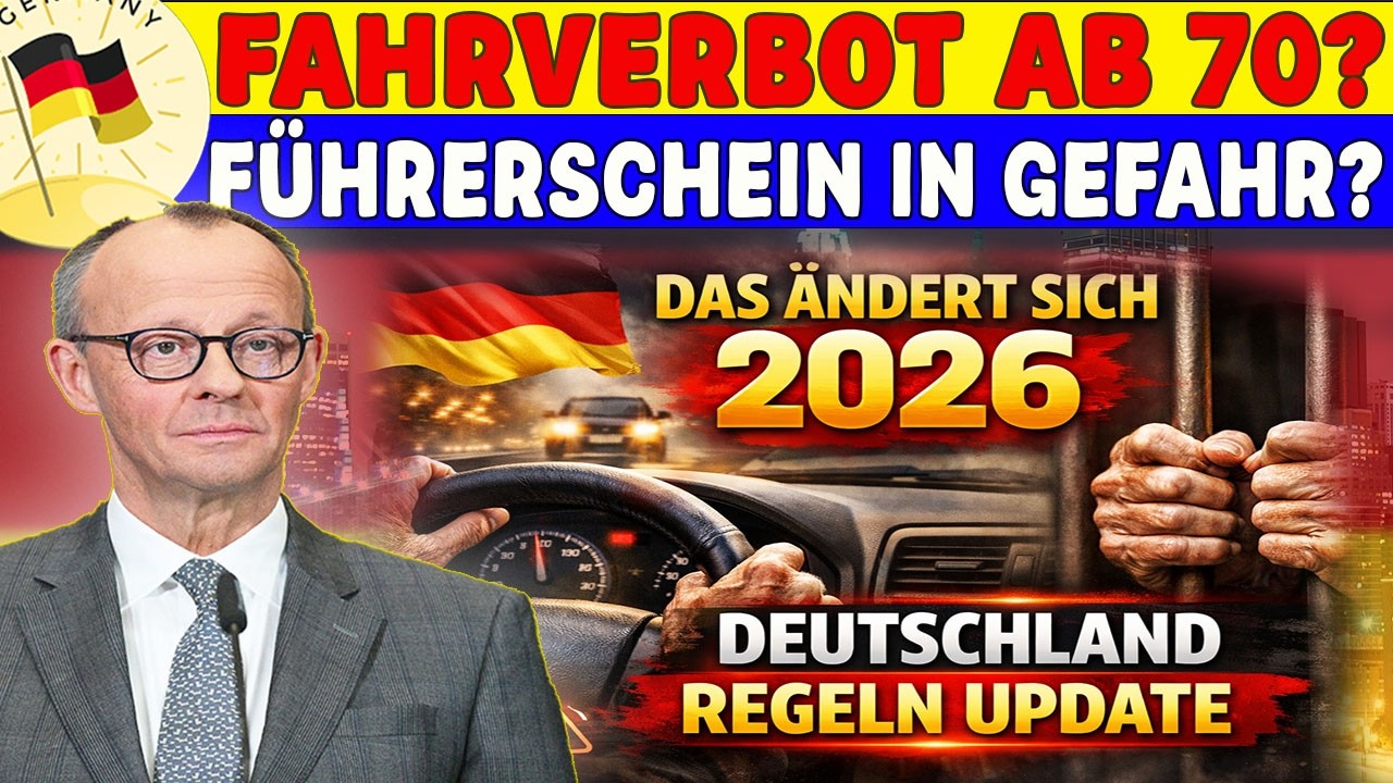 🚨 Fahrverbot ab 70 in Deutschland 2026? Die Wahrheit &uuml;ber neue F&uuml;hrerschein Regeln f&uuml;r Senioren