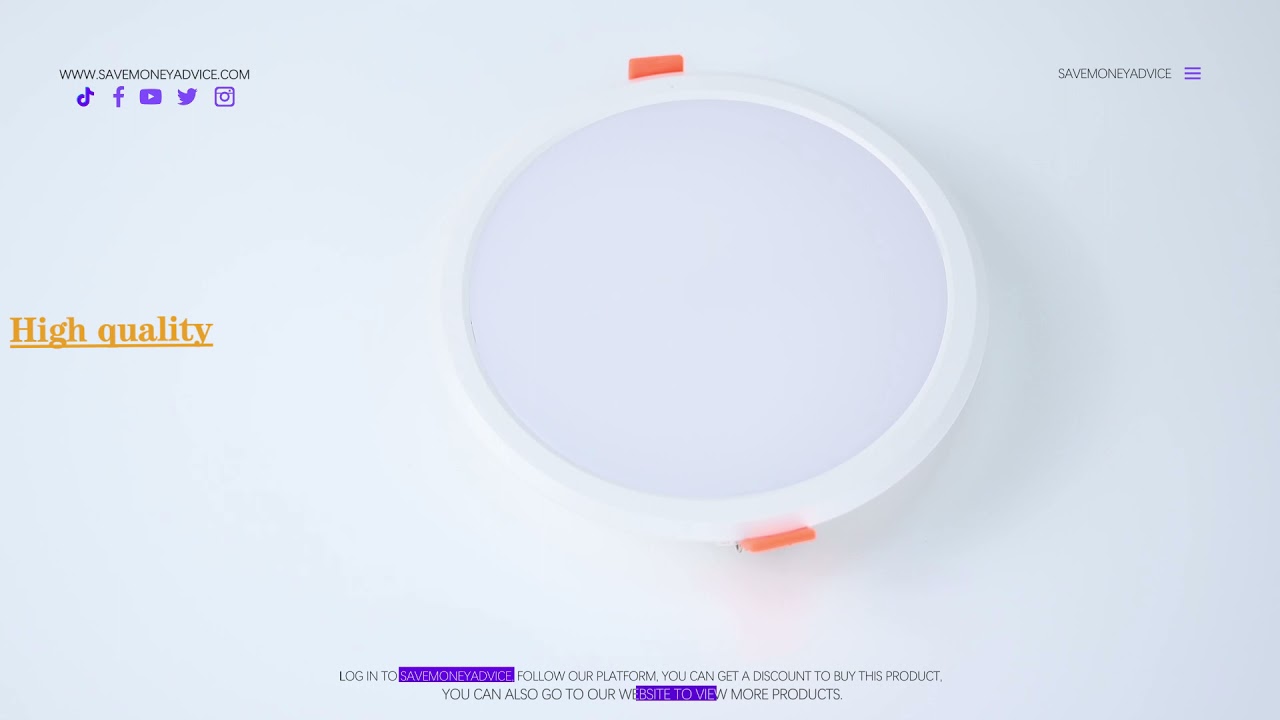 LED Ceiling Super Bright Light Energy Saving Cool White Color -NEPARTAK